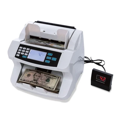 H-8300 Bill Counter Money Counte Machine Batch Mode Banknote Counter LCD Disp... - Image 1 of 4