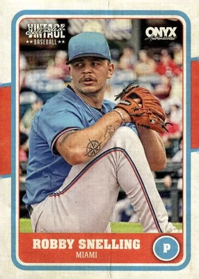ROBBY SNELLING RC 2025 Onyx Vintage Extended #OVROSN ROOKIE Marlins ML ID:152939 - Image 1 of 2