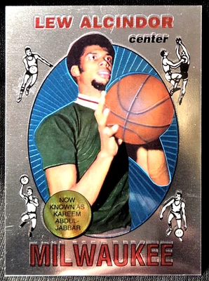 Topps Finest #1 1996-97 reimpresión cromo Lew Alcindor Kareem Abdul-Jabbar #25 radiocontrol Foto 1 de 2