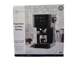 Mainstays MS8500778514-03 15 bar 950 W cafetera espresso negra mate CAJA ABIERTA - Imagen 1 de 8