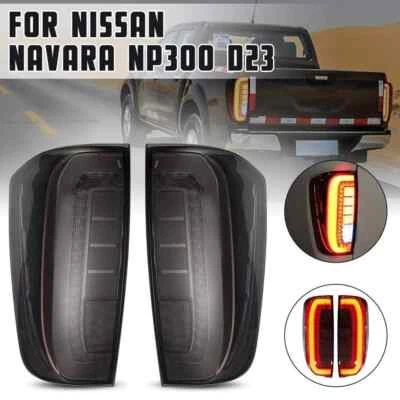 Par de luces traseras LED ahumadas para Nissan Navara NP300 D23 2015-2019 Foto 1 de 4