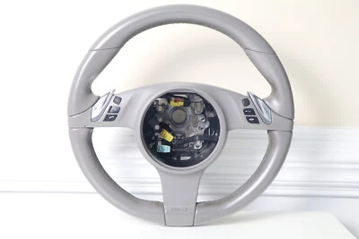 Volante Porsche Panamera Cayenne 2010-2016 con interruptores de control gris OEM Foto 1 de 4