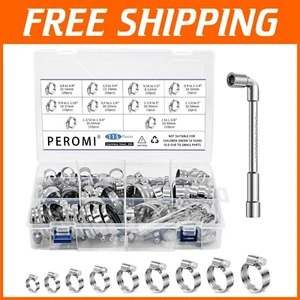 Corrosion-Resistant Hose Clamp Assortment: 115pcs for Industrial Applications - Picture 1 of 8