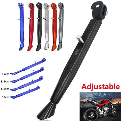 Universal CNC Aluminum Alloy Adjustable Leg Kickstand Motorcycle Foot Side Stand - Image 1 of 4