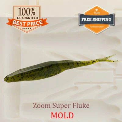 🔥 Bait Mold Zoom Super Fluke Fishing Lure Shad Soft Plastic Magnum 100-175 mm
