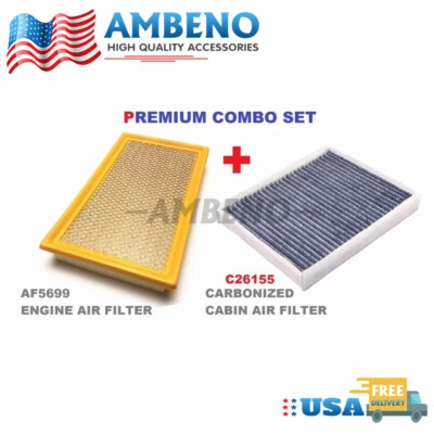 Air&Cabin Air Filter for Ford 2011 12-2019 Explorer Flex Taurus Lincoln MKS MKT - Imagem 1 de 4