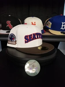 Exclusive New Era 59FIFTY Seattle Mariners Fitted Hat Size 7 - Picture 1 of 6