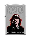 AC/DC Lock Up Your Daughters - Engraved Brushed Chrome Zippo Lighter
