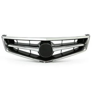 Fit New 2006 2007 2008 Acura TSX Front Grill Grille w/Chrome Molding 4-Door 4DR - Picture 1 of 13
