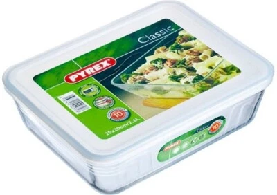 Pyrex Contenitore Multiuso Rettangolare con Coperchio cm 19x14 - 241P - Immagine 1 di 4