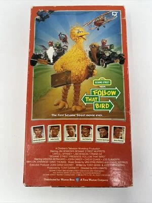 Sesame Street Follow That Bird VHS 1985 Video Tape Big Bird 1st Original Movie - Image 1 of 3