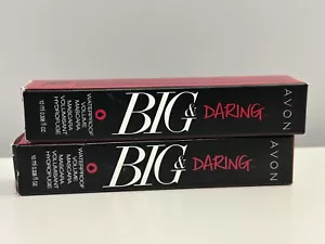 (2) Avon Big & Daring Waterproof Volume Mascara Color Black D01 New - Picture 1 of 2