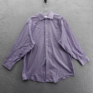 Brooks Brothers Hahnentritt Hemd 17 1/2 33 Lila Langarm Baumwolle Herren - Bild 1 von 12
