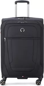 Delsey Paris Helium DLX 22" Spinner Carry On Suitcase Black - Picture 1 of 4