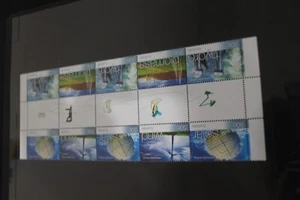 MINT 2004 RENEWABLE ENERGY STAMP GUTTER BLOCK OF 10 - Bild 1 von 1