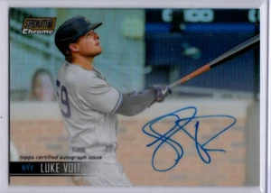 2021 Stadium Club Chrom Baseball Luke Voit GOLD AUTO YANKEES 39/50 - Bild 1 von 1