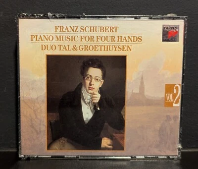 Franz Schubert: Piano Music for Four Hands, Vol. 1 (CD, Jun-1994, 2 Discs, Sony  Foto 1 de 4