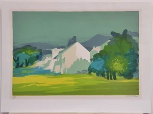 Alfred Defossez, schöne Siebdrucklandschaft - Bild 1 von 4