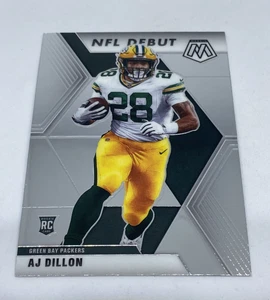 2020 PANINI MOSAIC AJ DILLON NFL DEBUT BASE ROOKIE CARD #279 PACKERS - Picture 1 of 2
