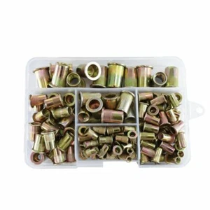 Astro Pneumatic RN120 120pc SAE Steel Rivet Nut Assortment - Picture 1 of 2