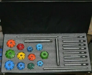 VALVE SEAT CUTTER SET 24 pcs CARBIDE TIPPED CHEVY,FORD,CLEAVLAND - Picture 1 of 3