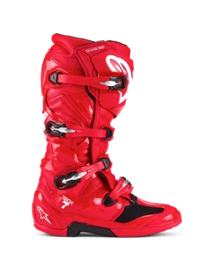 Alpinestars Tech 7 Boots Bright Red Size 8 - Picture 1 of 7