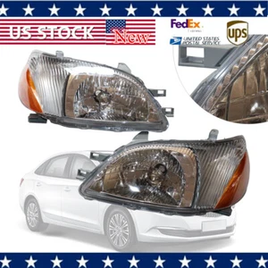 Pair For 2000 2001 2002 Toyota Echo Headlights Headlamps Assembly Left & Right - Bild 1 von 19