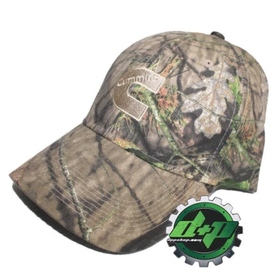 Cummins Camo Tree Camouflage Mossy Oak deer hunter hat ball cap Real visor - Image 1 of 2