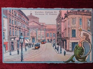 POLEN - WARSZAWA / MIODOWA STR. / 1916 - Bild 1 von 2