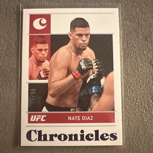 Nate Diaz 2022 Panini Chronicles UFC Blue /99 #9