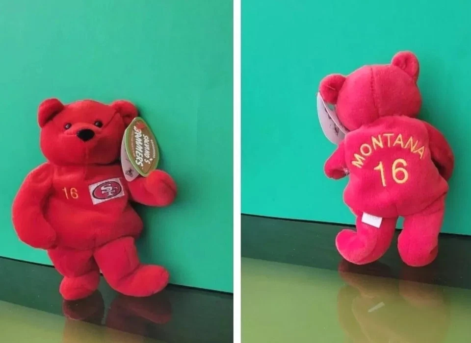 San Francisco 49ers #16 Joe Montana Salvino's Bammers Bear
