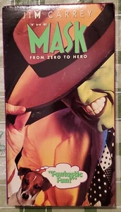 Vtg The Mask From Zero to Hero 1994 Jim Carrey Cameron Diaz VHS Cassette Tape - Picture 1 of 2