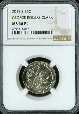 2017 S GEORGE ROGERS CLARK NGC MS66 PL  . - Image 1 of 4