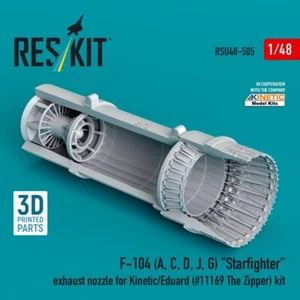 Boquilla de escape 1:48 F-104 A, C, D, J, G Starfighter - Kinetic/Eduard RSU48-0505 - Imagen 1 de 3