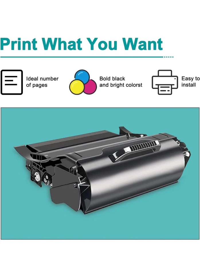 Lexmark 1650 High Yield Toner Cartridge - Compatible with T652/T654 - Image 1 of 1