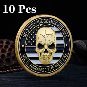10 PIEZAS Insignia Aplicación de la Ley Proteger EE. UU. St Michael Oficial de Policía Oración - Imagen 1 de 8