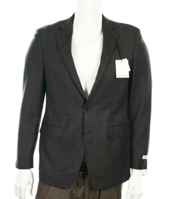 Chaqueta Blazer Calvin Klein Extreme Calce Ajustado Gris/Marrón Para Hombre talla 40R $425 Foto 1 de 4