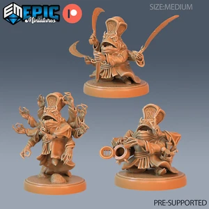 Epic Miniatures Eternal Fungi Frog Warlock - Escala de 28 mm - Sapo Folk - Imagen 1 de 5