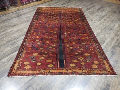 Geometric Vintage Turkish Rug,HandMade Anatolian Turkish Village Rug 5.3x9 Ft - Image 1 of 4