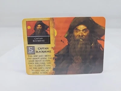WizKids Pirates of the Spanish Main CSG Unpunched RARE Captain Blackheart 030 - Image 1 of 2