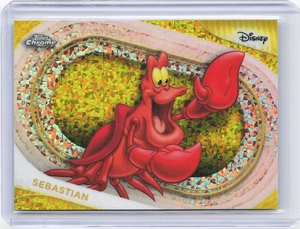 2025 Topps Chrome Disney Sebastian Yellow Mini Diamond Refractor - Picture 1 of 2