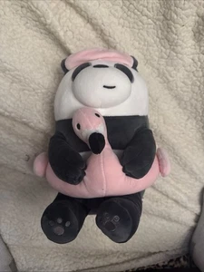 Rare! MINISO AU We Bare Bears Collection 5.0 Summer Vacation Series Panda Plush - Picture 1 of 3