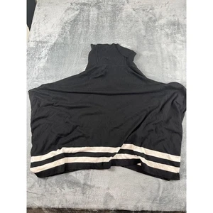 Calvin Klein ärmellos Strick Rollkragen Poncho / Cape Top L/XL schwarz - Bild 1 von 7
