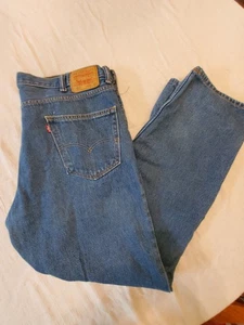 Levi's 550 Men's 42x32 Relaxed Straight Blue Jeans - Picture 1 of 19