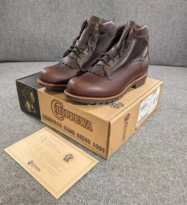 Botas de Trabajo Chippewa De Colección Cuero Caoba Para Hombre Talla 12 D 22300 Hechas en EE. UU. Foto 1 de 4