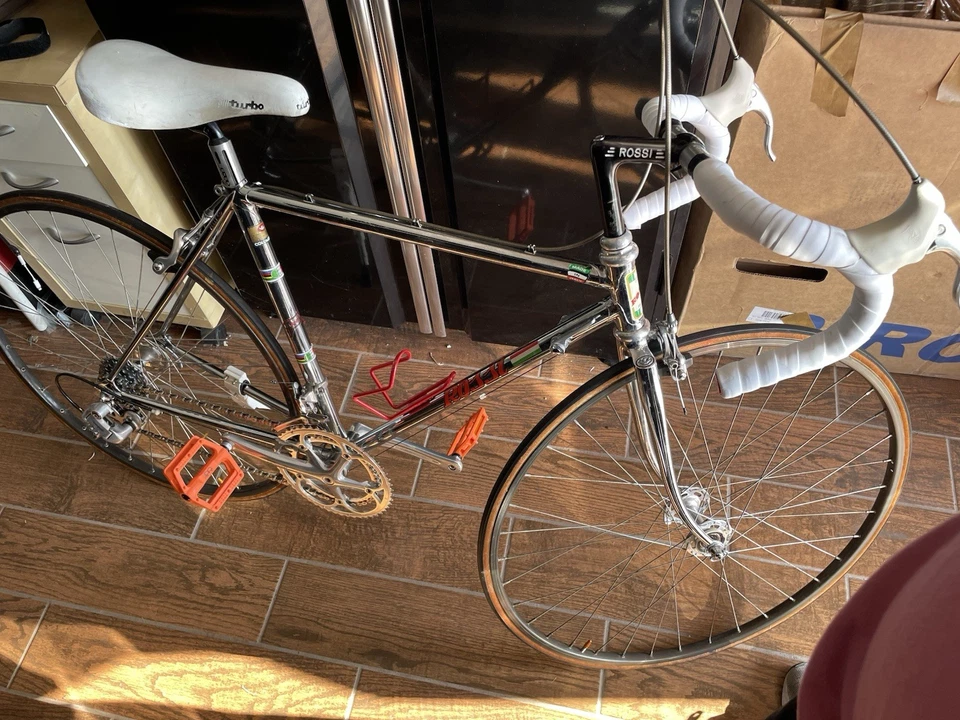 ROSSI VINTAGE ITALIAN ROAD BIKE  All Chrome, 50 cm, 1983-  “RARE” Campagnolo - Image 1 of 4