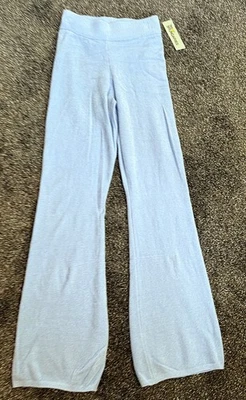 No Bo No Boundaries Women's Blue Chenille Pull-on Flare Pants Size L (12-14) NWT - Image 1 of 4