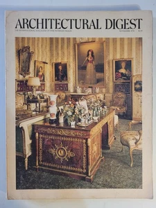 Vintage November 1978 ARCHITECTURAL DIGEST Magazine - Picture 1 of 2