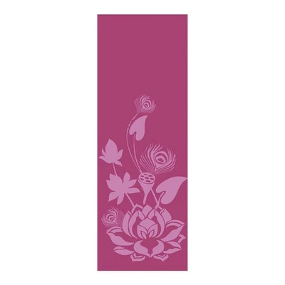 Wai Lana Calme Yoga & Pilates Mat Purple with Mauve Flowers. - Image 1 of 2
