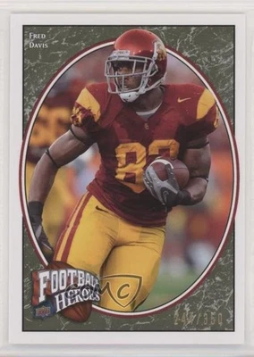 2008 Upper Deck Football Heroes Green /350 Fred Davis #145 Rookie RC - Image 1 of 2